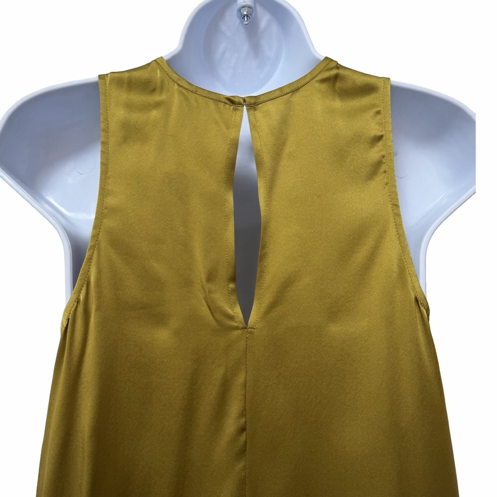 ATM Anthony Thomas Melillo Silk Swing Slip Mini Dress Size S Pea Green Luxury - Picture 5 of 7
